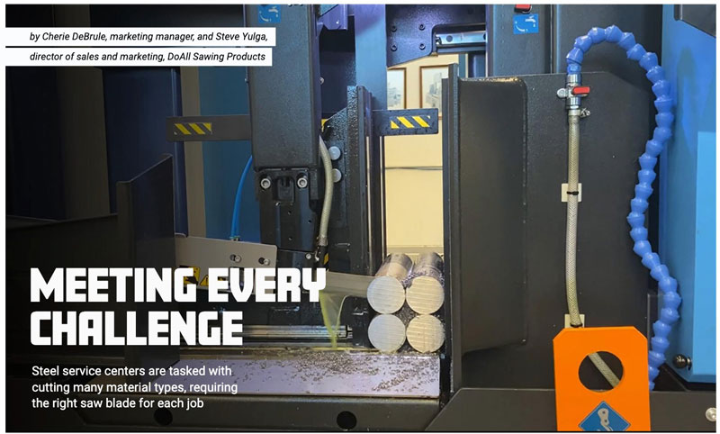 Top 5 Steel Service Center Challenges Solved with DoALL Blades: Featured in FAB Shop Magazine