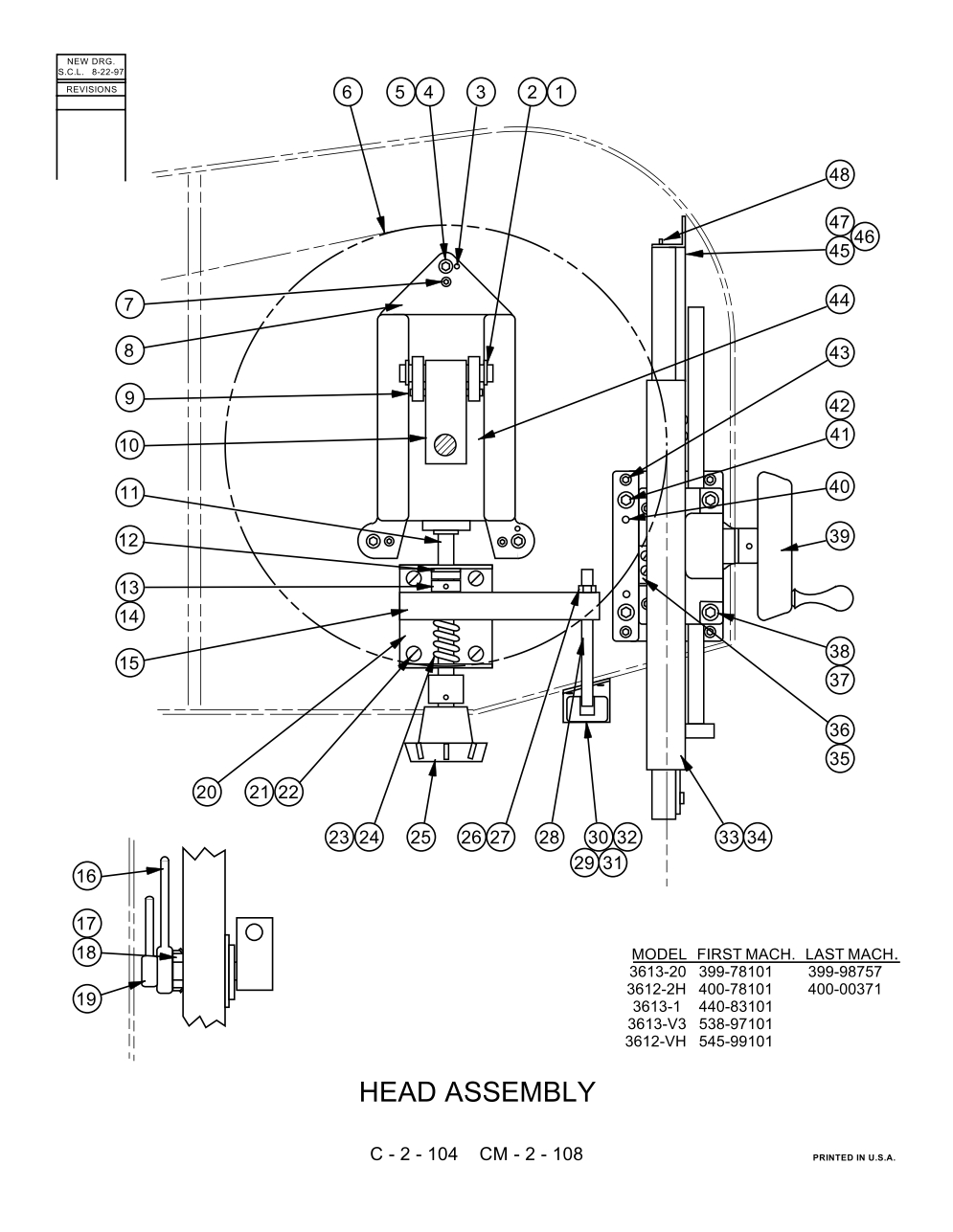 Exploded View Parts Ordering: 3613-20_399