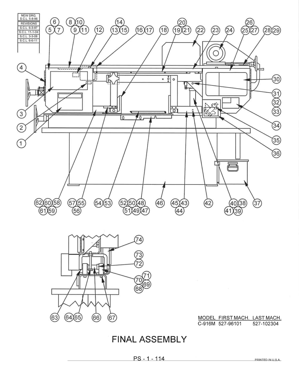 Exploded View Parts Ordering: C-916M_527