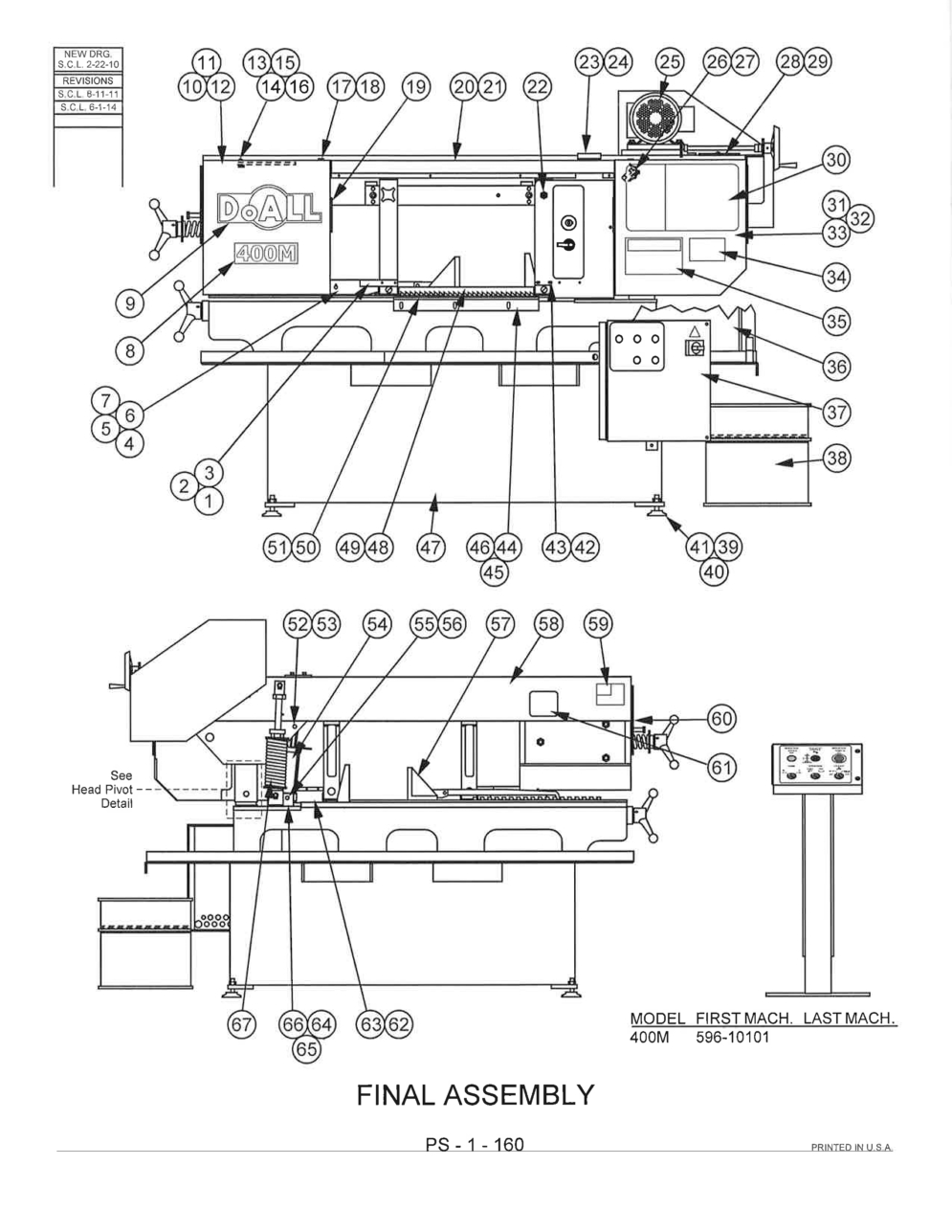 Exploded View Parts Ordering: 400M_596