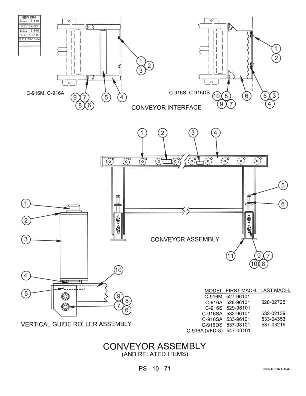 Exploded View Parts Ordering: C-916A_528