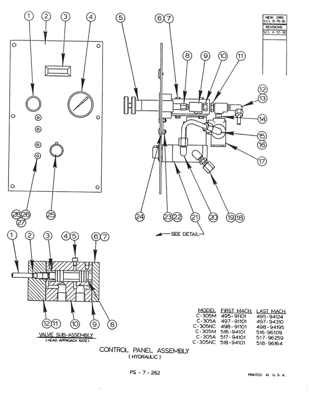 Exploded View Parts Ordering: C-305A_497